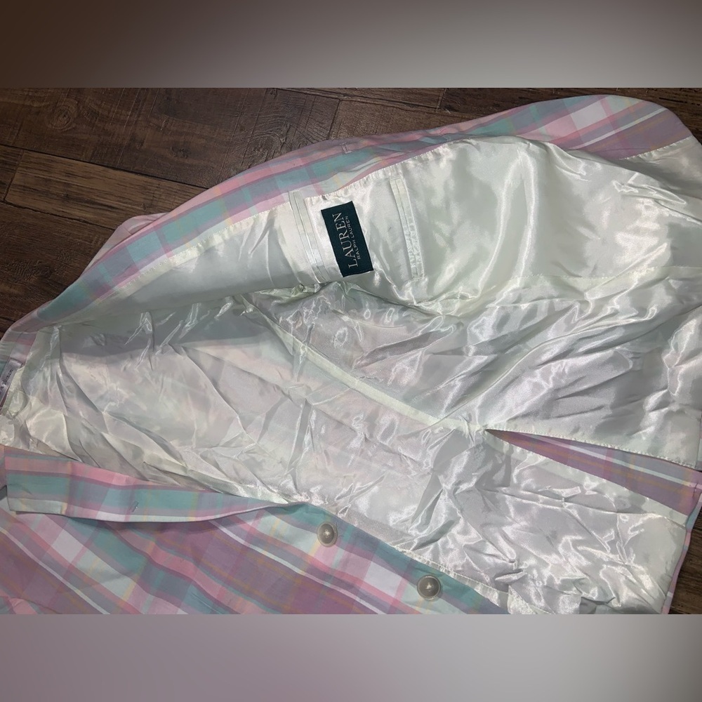 Ralph Lauren plaid blazer pink blue spring preppy classic designer formal boys - Picture 4 of 7